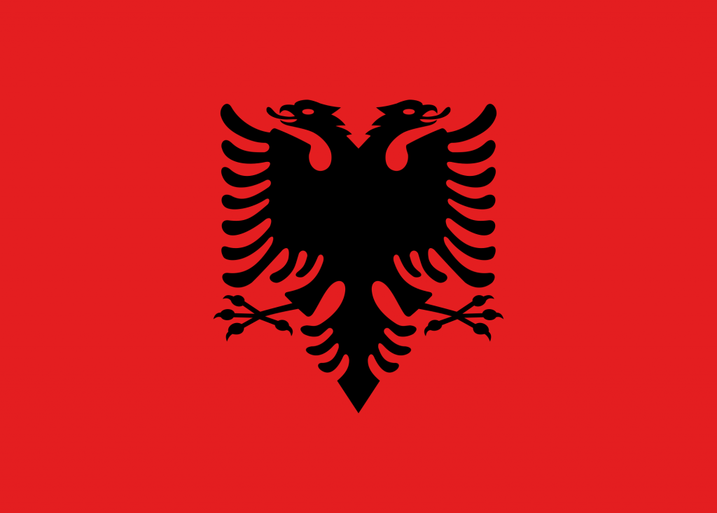 Cờ Các Nước Nam Âu - Albania