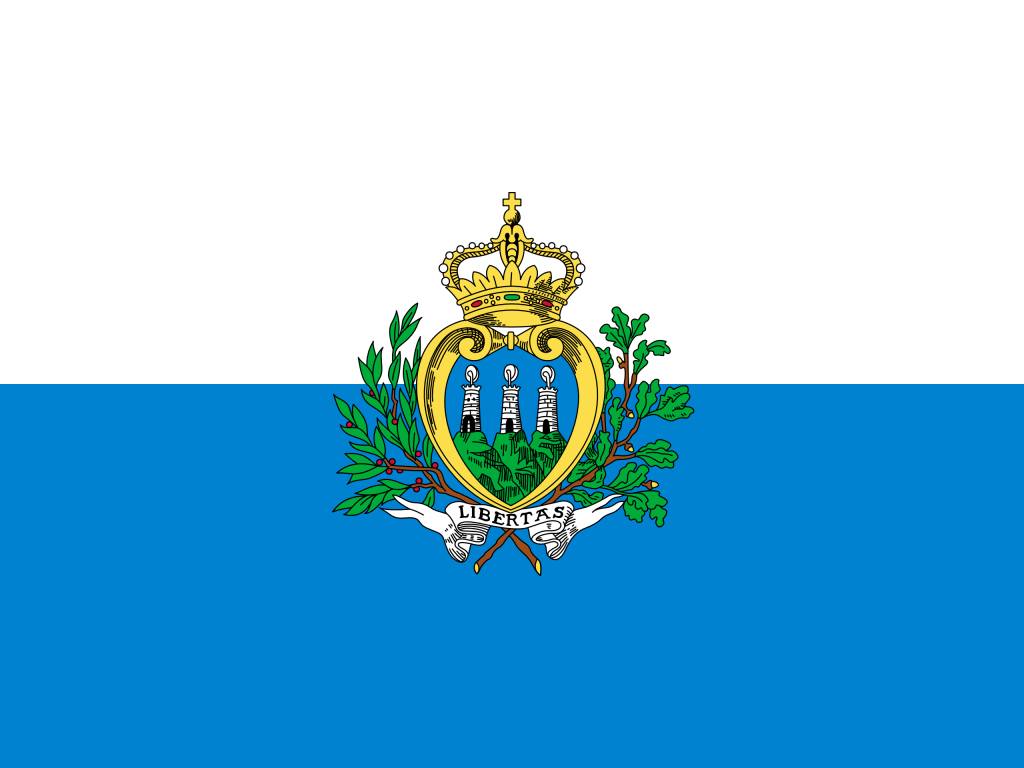 Quốc Kỳ Các Nước Nam Âu - San Marino